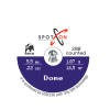 Βλήματα Αεροβόλων Dome 5,5 mm - κουτί 200 τεμ / βάρος 1,07 grams - 16,5 grains
